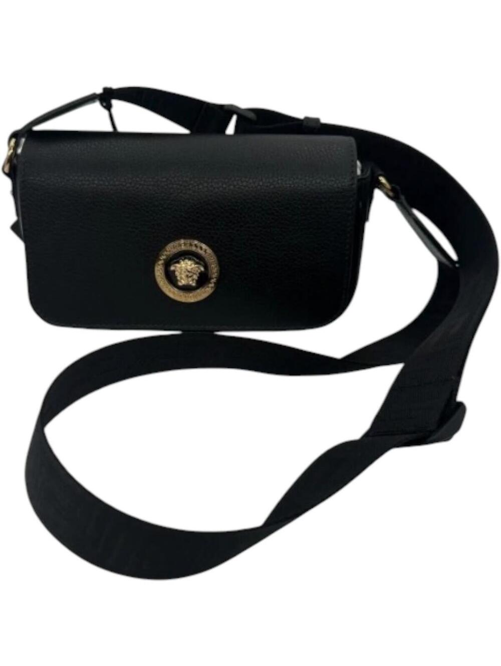 Versace Medusa Pebbled Leather Crossbody Bag NWT - Picture 4 of 15